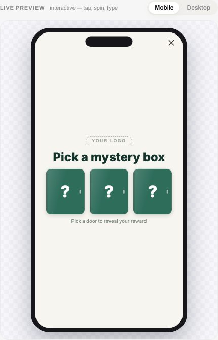 Mystery box preview