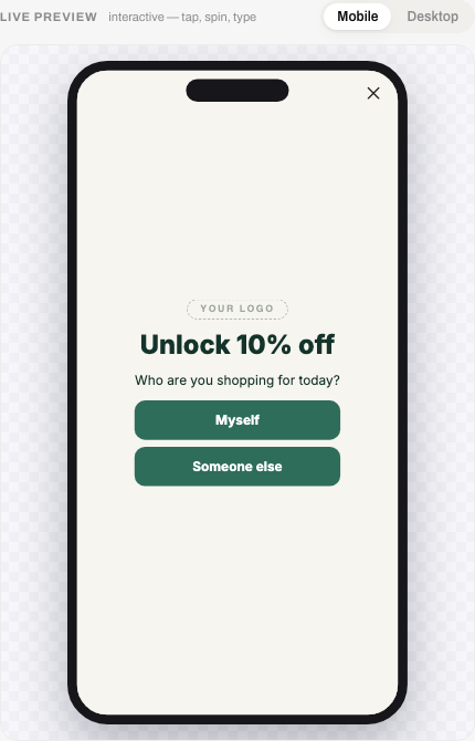 Mini quiz preview